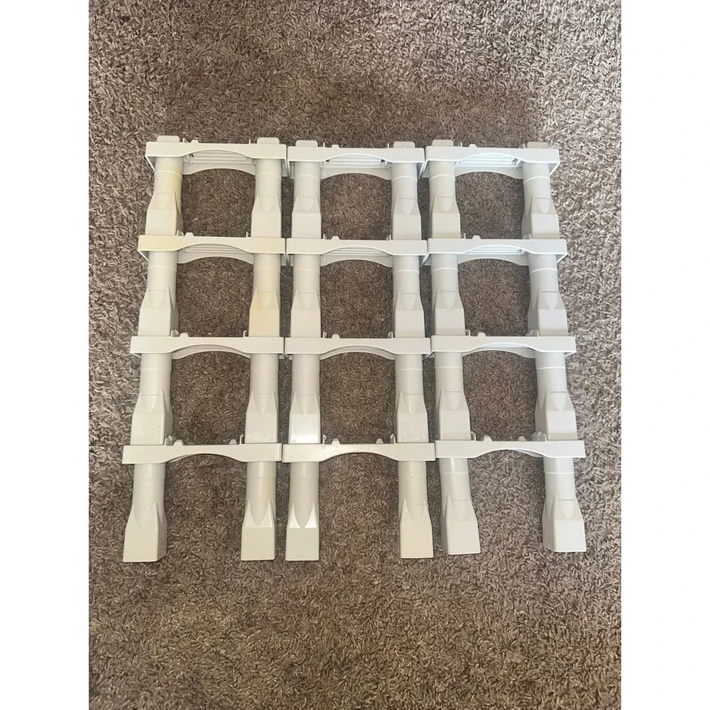 Geo Trax Fisher Price Elevation Bridge Support Track Risers Gray Lot of‎ 12
